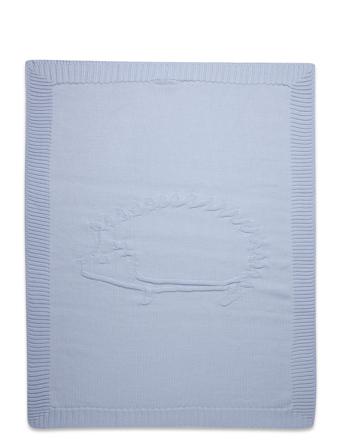 Hedgehod Blanket Wool Home Sleep Time Blankets & Quilts Blå Tartine Et Chocolat