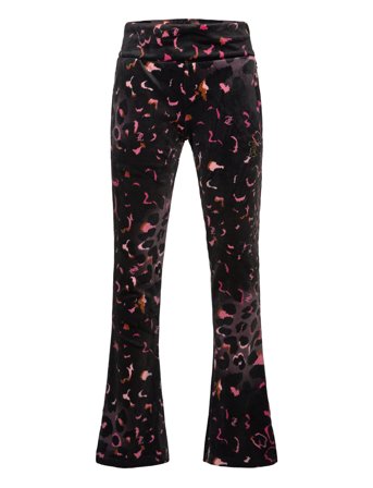 Juicy Couture | Velour Leopard Print Deep Waistband Jogger | 164