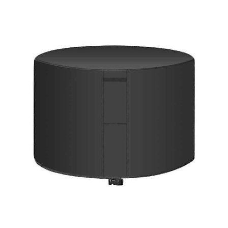 Oppgradert Kraftig 420d Oxford Rund Hagemøbelrotting Trekk Vanntett Innendørs Utendørs Sirkulært Bord Beskyttelsessett Med Snørestrammere gx202