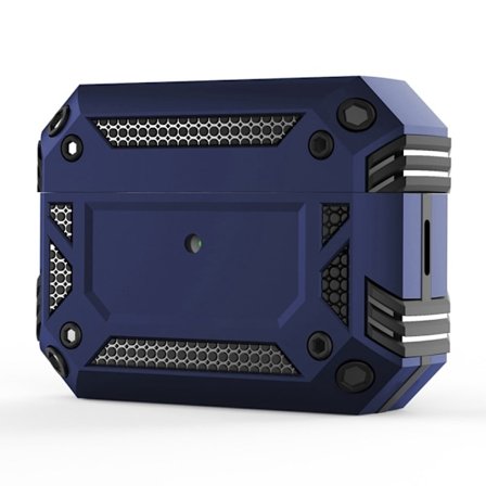 AirPods Pro 2 skyddsfodral med karbinhake - Blå