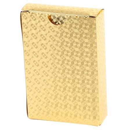 Kestävät Vedenpitävät Muoviset Kullalla Foliopäällystetyt Pelikortit