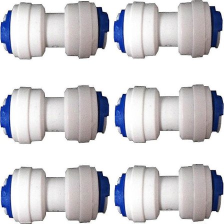Nature's Water 1/4" Kylskåpsfrysslang Koppling 6-pack