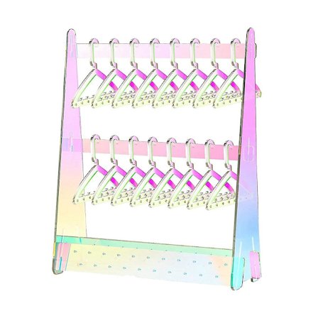 Ørepyntstativ med kleshengere Mini ørepynt halskjede henger, akryl stativ smykke stativ Orga