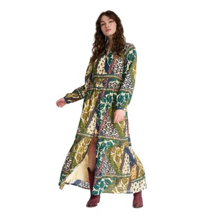 Pom Amsterdam, Maxi Dresses Groen, Heren, Maat:XL,print