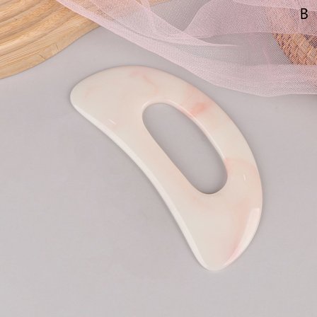 Rosa Serie Böjd Skrapningssvamp Formad Ansikts Gua B