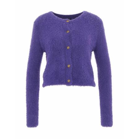 Pinko, Teddy Cardigan Paars, Dames, Maat:S