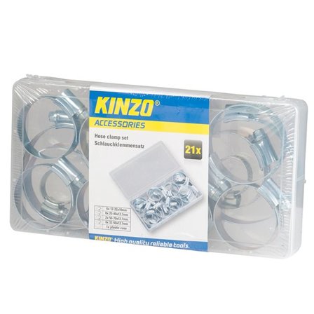 Laatikko letkunkiristimiä 21-pack