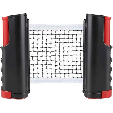 Infällbart Pingisnät, Portabelt Bordtennisnätställ, Perfekt för Pingisbord, Skrivbord, Matbord, Justerbar Längd 190 cm