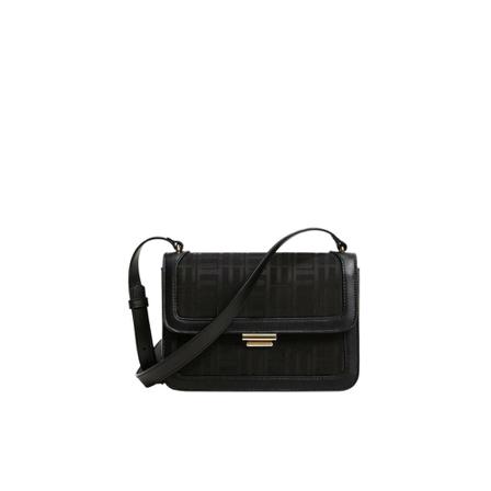 Mango Texture cross-body Taske Sort, Dame Skuldertasker, Størrelse: ONE Size
