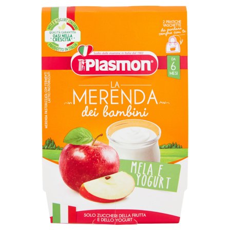 Plasmon Merenda Mela Yogurt 6m+ 2x120g