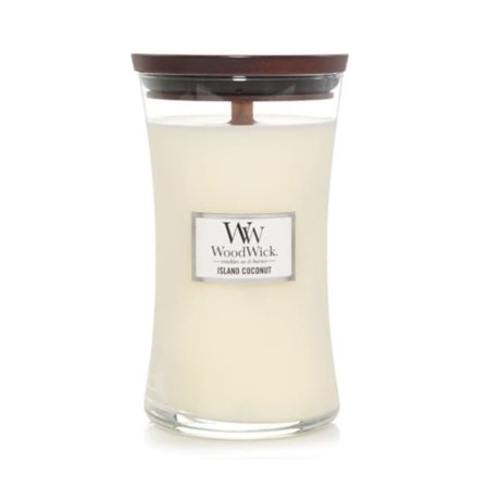 WoodWick Island Coconut - Large Ljus & ljusstakar