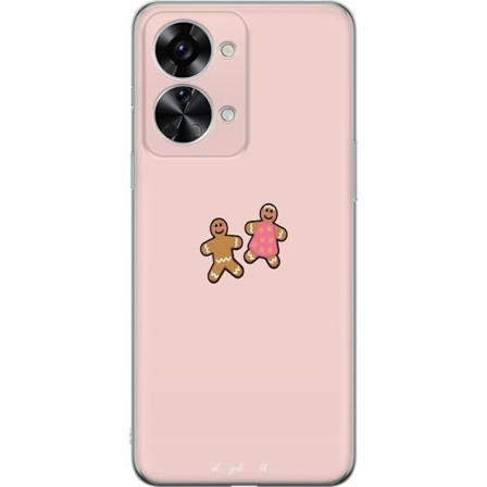 OnePlus Nord 2T Genomskinligt Skal Papparkakor