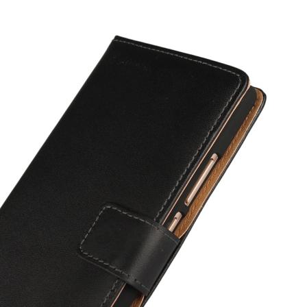 iPhone 6 Plus Läder Plånboksfodral - Svart / Brun Black