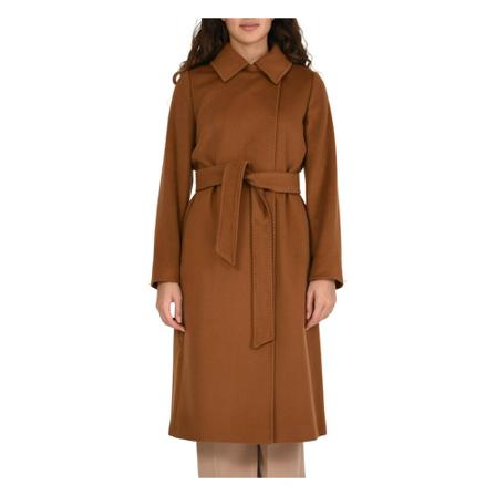 Max Mara Studio, Belted Coats Bruin, Dames, Maat:XL