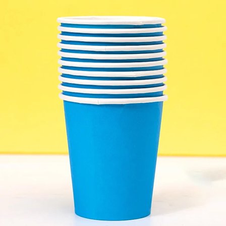 Barnens handgjorda färgade pappersmuggar, engångsmuggar av tjockt papper, miljövänliga, DIY