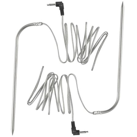 Udskiftning af højtemperatur-kødprobe til grill og rygere, kompatibel med, 2 stk. vandtæt BBQ-probe