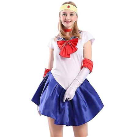 Kvinnlig Sjöman Kostym Outfit Uniform XL