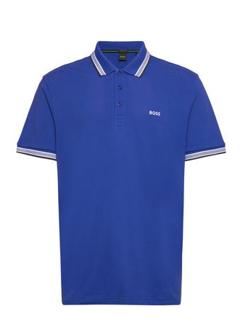 Paddy Polos Short-sleeved Blå BOSS*Betinget Tilbud
