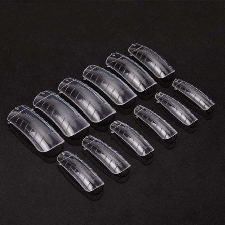 100 negleformer for polygel - Akrylnegler - Neglespisser Transparent