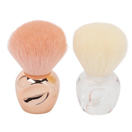 2 stk. Makeup Blush Brush Professionel Bærbar Elegant Blød Syntetisk Fiber Løs Pudderbørste til Kvinder