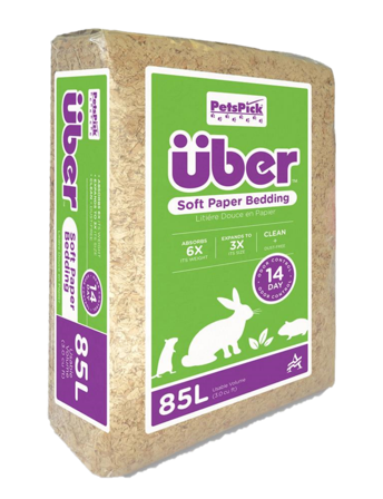 Über - Papirsøppel 85 L Naturlig - Smådyr - Bunnstrø og bomateriale - Burspon - ZOO.no