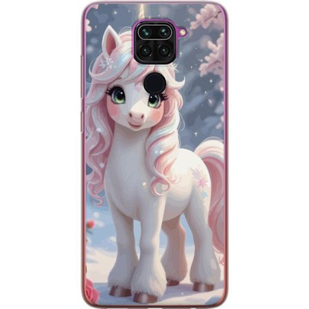 Kompatibelt Mobildeksel til Xiaomi Redmi Note 9 Minimalistisk glitchtypografi med teksten cute but psycho i neonlignende fargeeffekt