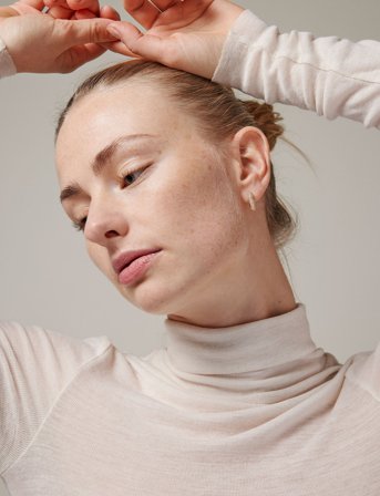 Enamel Copenhagen Sparkling Square Hoops 15 Mm - Gold - ONE SIZE