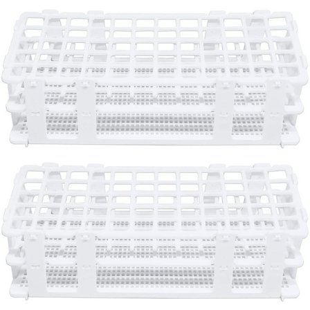 2 Pak plastik reagensglas stativ 60 huller Lab reagensglas stativ 16mm