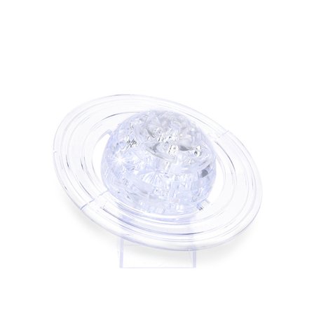 Pusselbyggstenar 3d Saturnus Planet Kristallpussel transparent