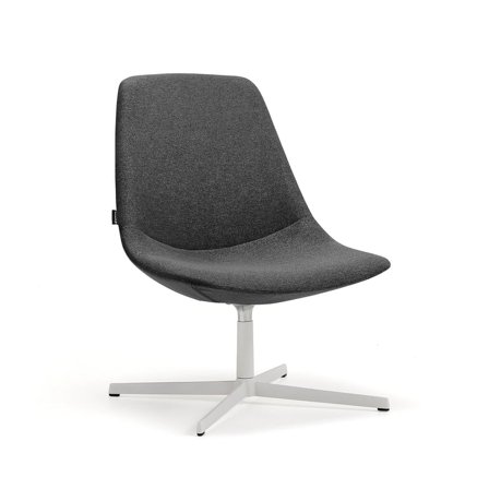 Loungesessel LANGLEY, weiß/anthrazit