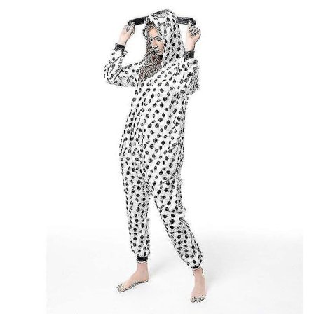 Unisex Aikuisten Dalmatialaiset Asu Eläin Pyjama Onesie Kigurumi Haalari Yöpuku