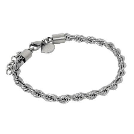 by BILLGREN Stallone Steel Bracelet Gold Accessoarer Herr Silver 19 cm