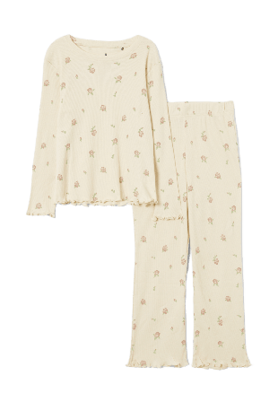 Å KIDS Ribbsticka pyjamas PY Sovkläder & morgonrockar Rosa 98/104