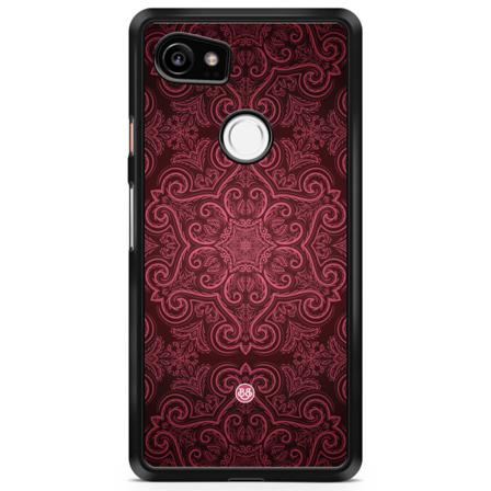 Bjornberry Skal Google Pixel 2 Xl - Röd Retromönster