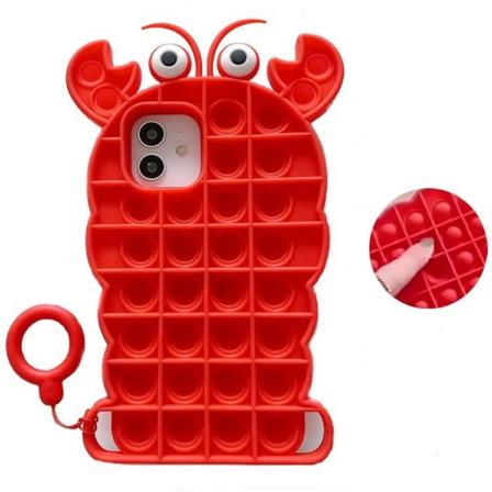 Rapu Pop it Fidget -kuori iPhone 11 - Punainen Red