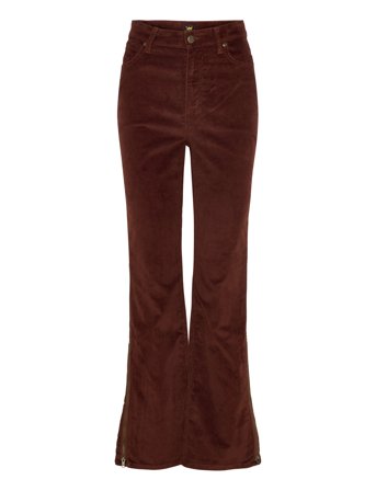 Zipped Bootcut Brown Lee Jeans