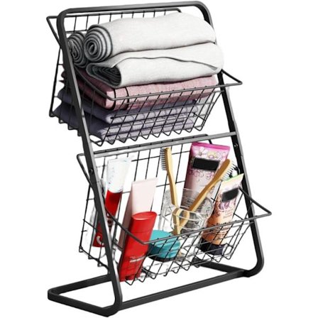 Kaksikerroksinen hedelmäkori - Irrotettava - Hedelmäkori keittiön työtasolle