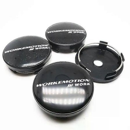 4 st 60 mm W Work Emotion Hjulcentrumkåpa Nav Bil Styling Emblem Badge Logo Fälgar Skydd Tillbehör