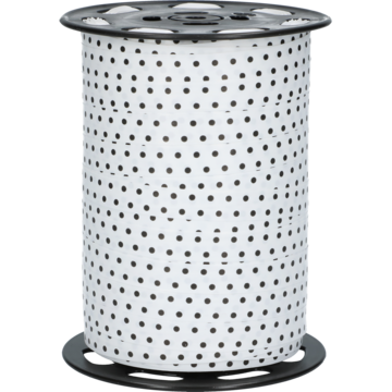 GAVEBÅND HVIT M.PRIKKER