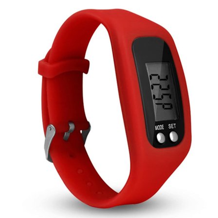 Stegräknare Klocka med LCD-Skärm, Fitness Tracker Armband, Digital Stegräknare, Fitness Tracker Klocka