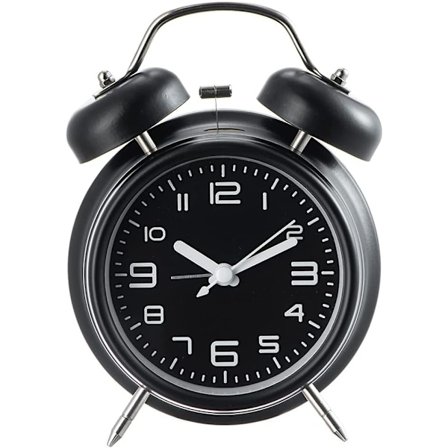 Høy Vekkerklokke for Tungsovere Voksne - svart