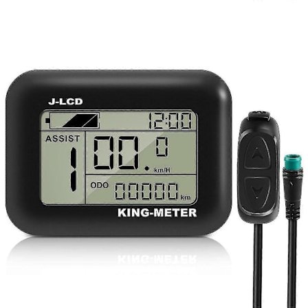 King-meter J-LCD Display Elektrisk Sykkel Instrument Monitor, EU Standard