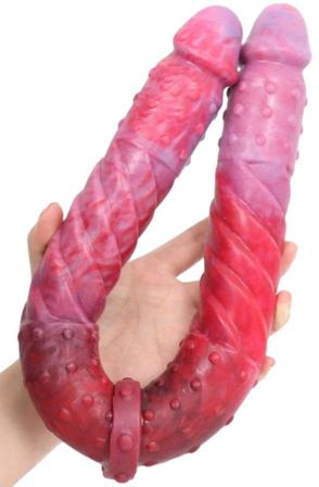 DoublePlayz Double Dildo Duo Twist 53 cm Dubbeldildo - Blushme.se