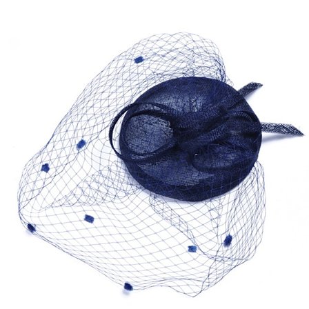 1 stk. Kvinners Dame Fascinator Hat Med Slør Bryllup Hat Fest Hat