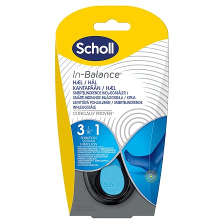 Scholl In-Balance Smertelindrende Sål Str. M - str. 40-42 - 2 stk, Tøj & Bolig, Såler & Indlæg, Hælindlæg