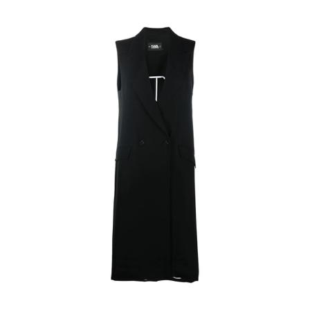 Karl Lagerfeld, Tailored Gilet Czarny, Kobieta, Rozmiar: S