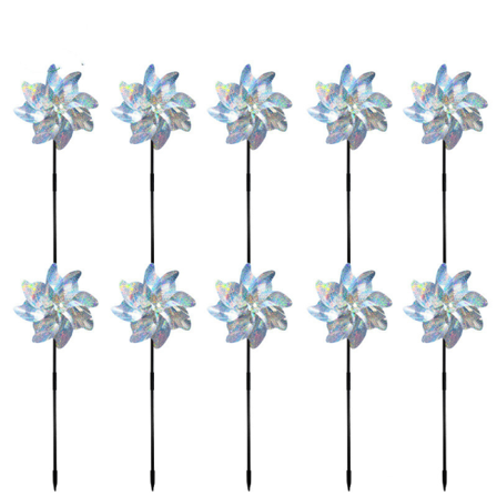 Heijastavat lintuja pelottavat tuulimyllyt - pid linnut loitolla 10 kpl pakkaus