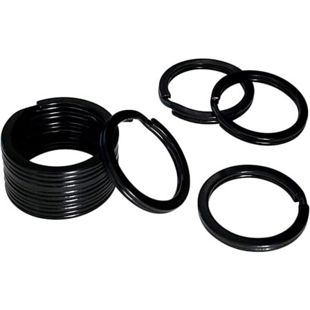 Flate nøkkelringer 16 stykker 1 tomme Flate nøkkelringer Metall nøkkelring R