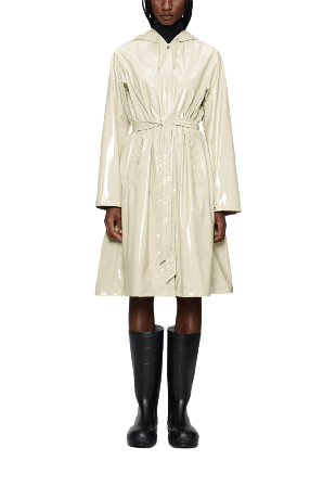 Rains A-Line Longer W Jacket W3 Jackor Dam Beige L