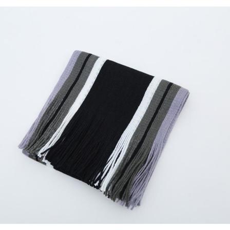 Stripe Scarf - 4 Färger Svart One Size